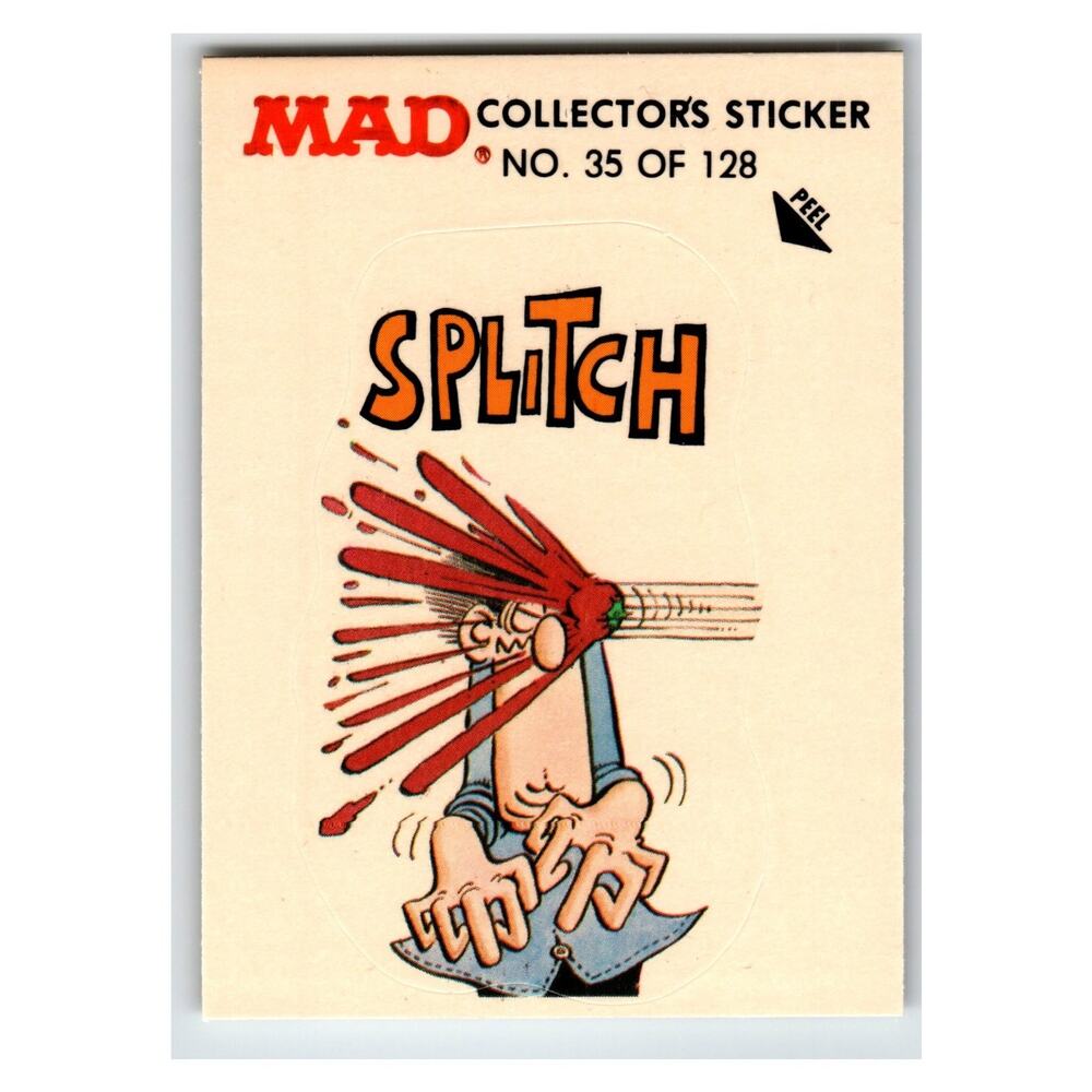 MAD Splitch #35 of 128 1983 Fleer Collectors Sticker